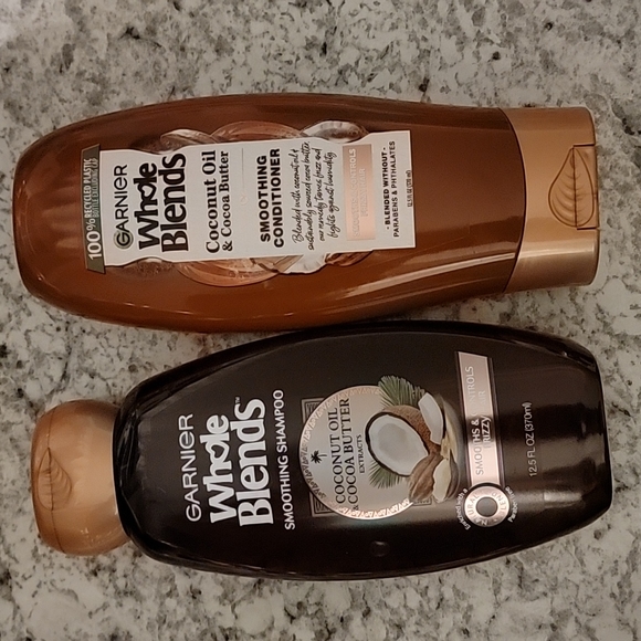 Garnier Other - COPY - Garnier Whole Blends smoothing shampoo and conditioner 12.5 oz each
